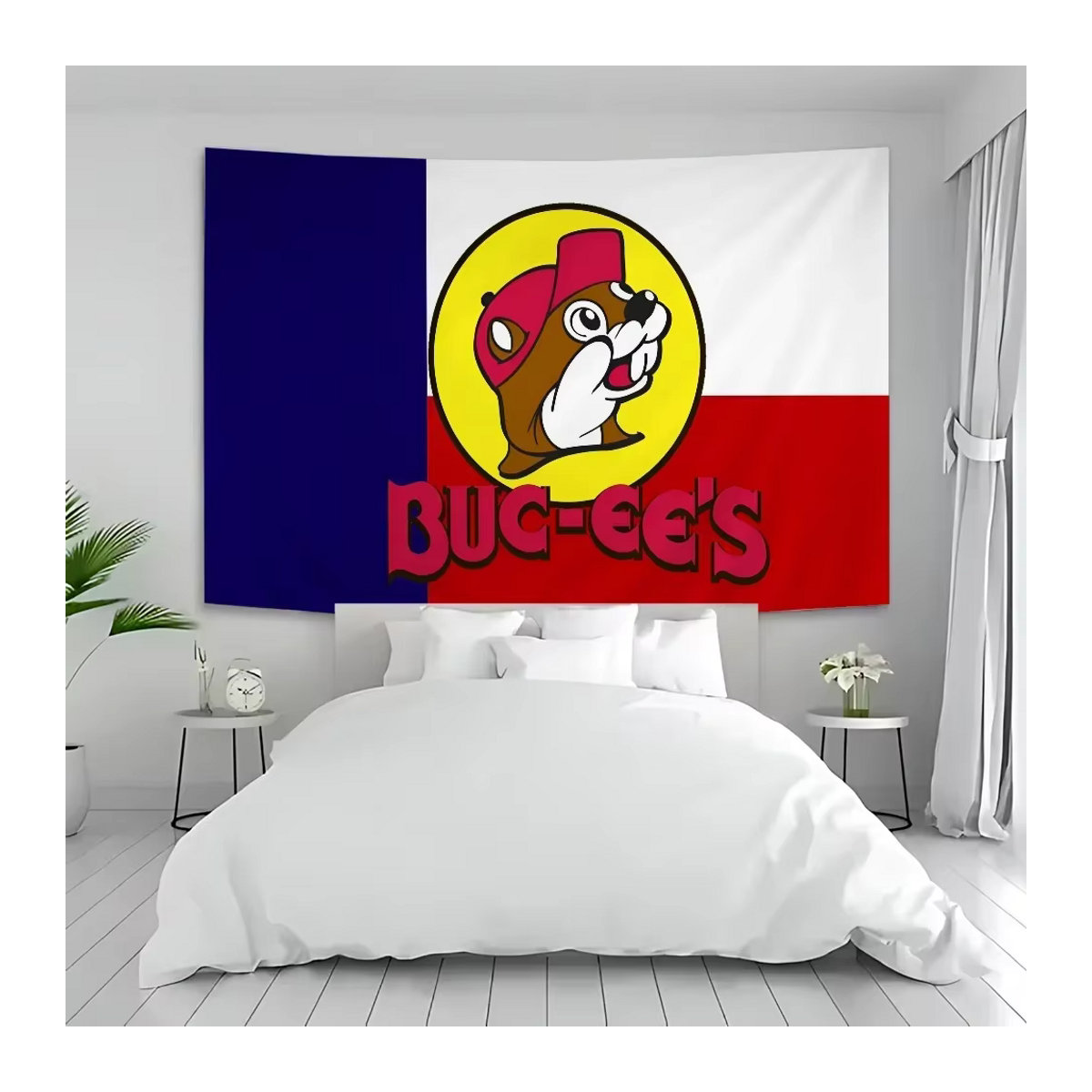 Bucs-Ees Hippie Wandbehang im Bohemian Science Fiction Design, mehrfarbig, Textil, B/H: 70 x 70 cm - Bild 3