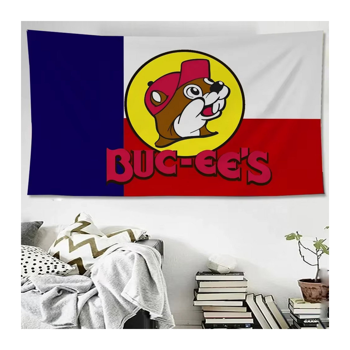Bucs-Ees Hippie Wandbehang im Bohemian Science Fiction Design, mehrfarbig, Textil, B/H: 70 x 70 cm - Bild 4