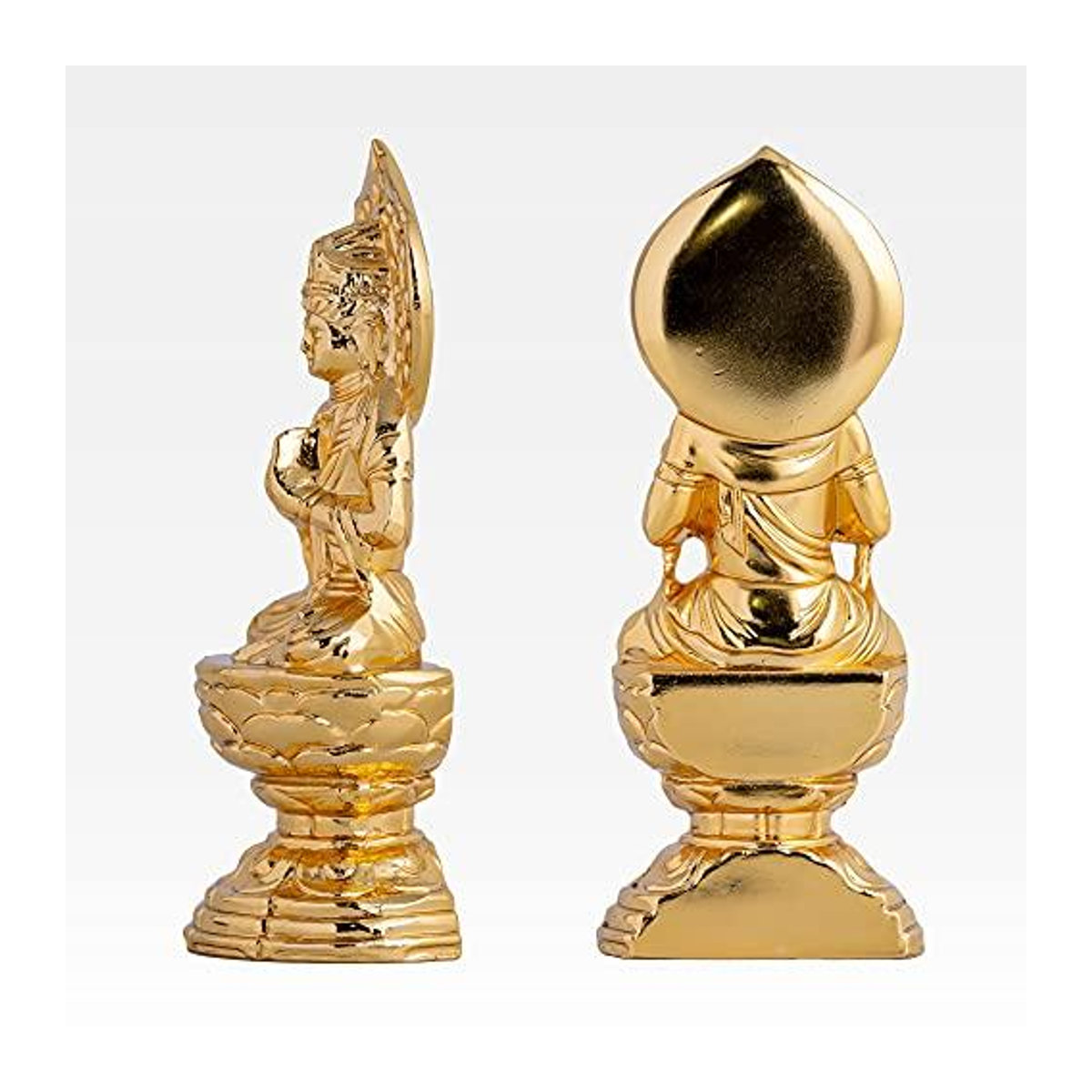 Buddhistische Statue von Keishu Watanabe, Schutzgottheit des Tierkreises (Jahr des Pferdes), vergoldet mit 24 Karat Gold, Farbe: Gold, Höhe: 6,8 cm - Bild 7