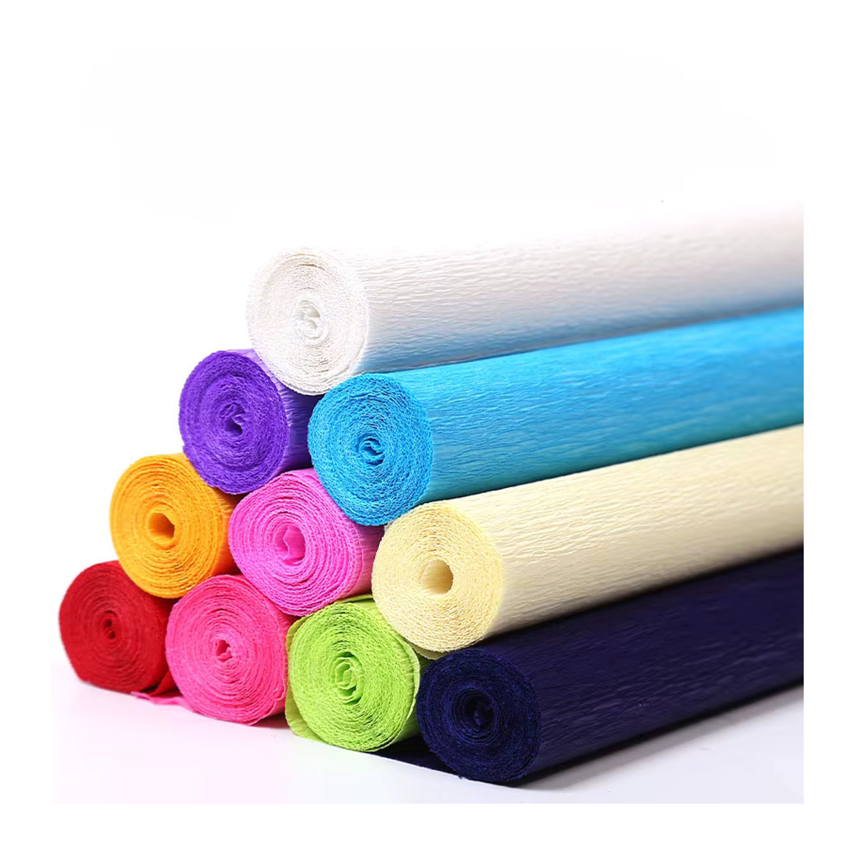 Bunte Krepppapierrolle für Origami und DIY-Bastelarbeiten, B/L: 25 x 250 cm, Multicolor - Bild 4