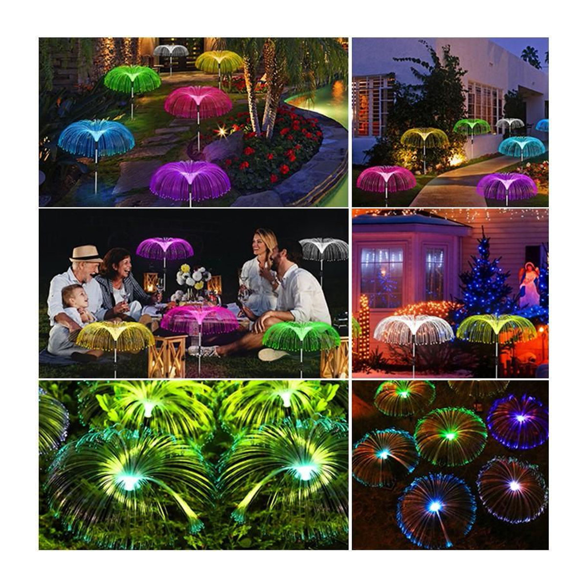Bunte Solar-Quallen-Lichter mit LED und IP65 Wasserdichtigkeit für die Garten- und Landschaftsdekoration - Bild 4