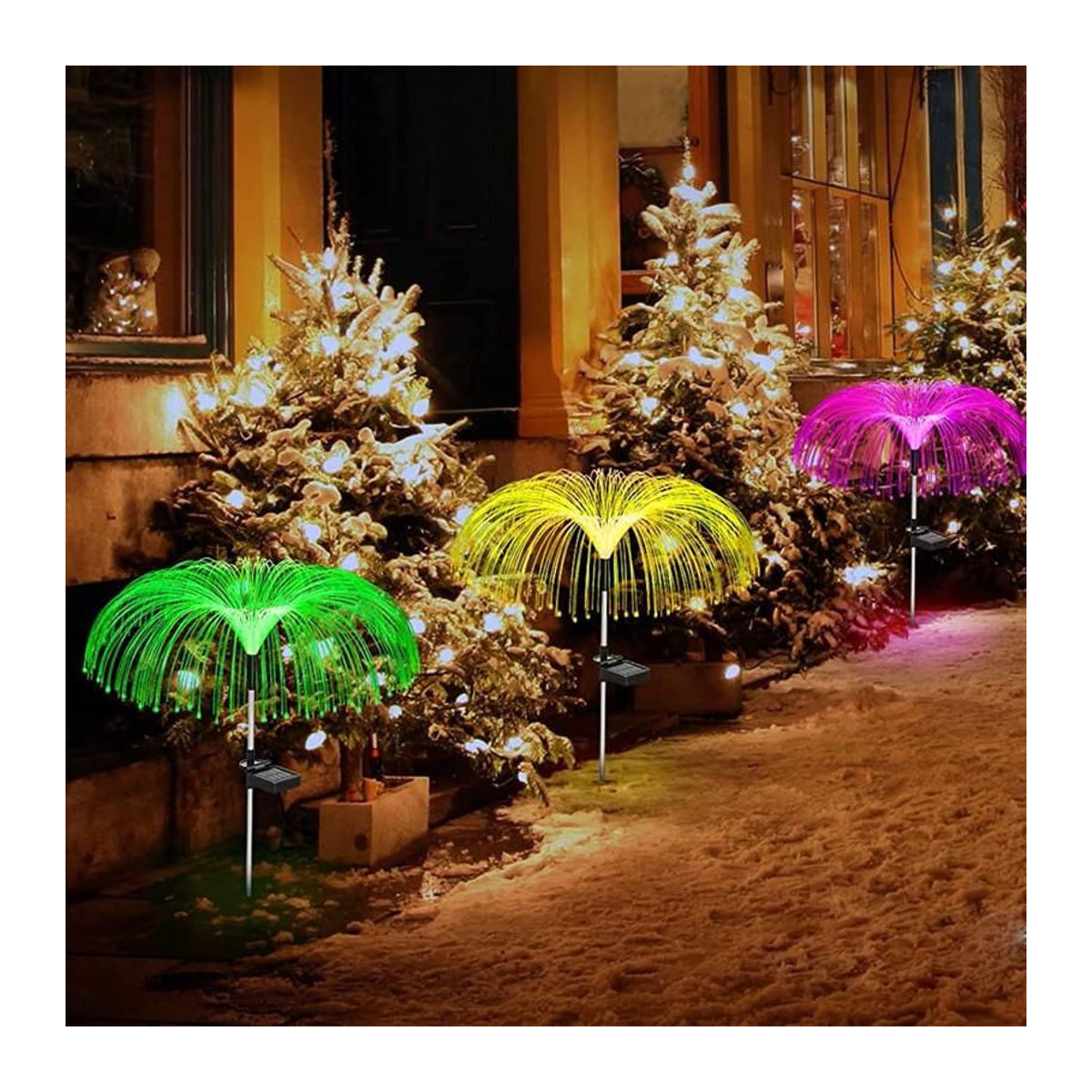 Bunte Solar-Quallen-Lichter mit LED und IP65 Wasserdichtigkeit für die Garten- und Landschaftsdekoration - Bild 7