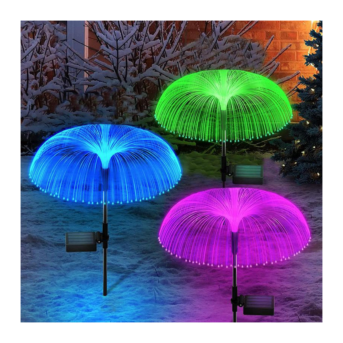 Bunte Solar-Quallen-Lichter mit LED und IP65 Wasserdichtigkeit für die Garten- und Landschaftsdekoration - Bild 8