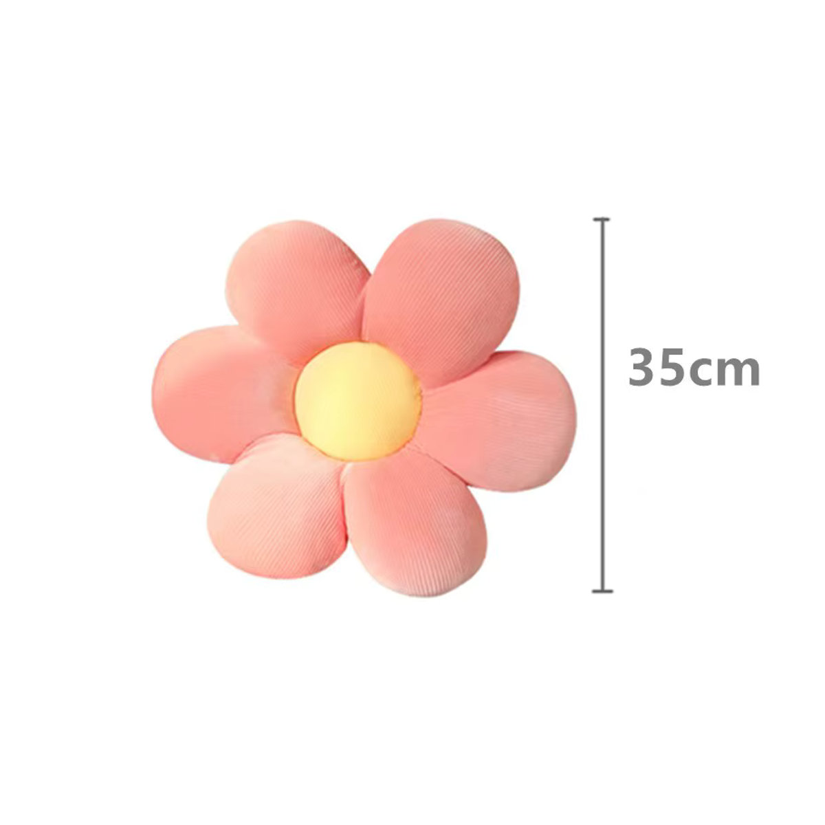Buntes Blumen Plüschkissen in Blütenform als weiches Stofftier für Baby und Kinder zur Dekoration - Bild 6
