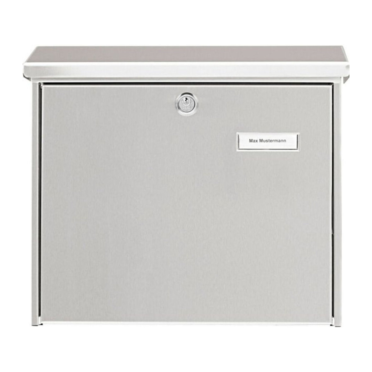 Burg Wächter Briefkasten Comfort 4190 3913 NI aus Edelstahl in Silber mit Schlüsselschloss - Bild 1