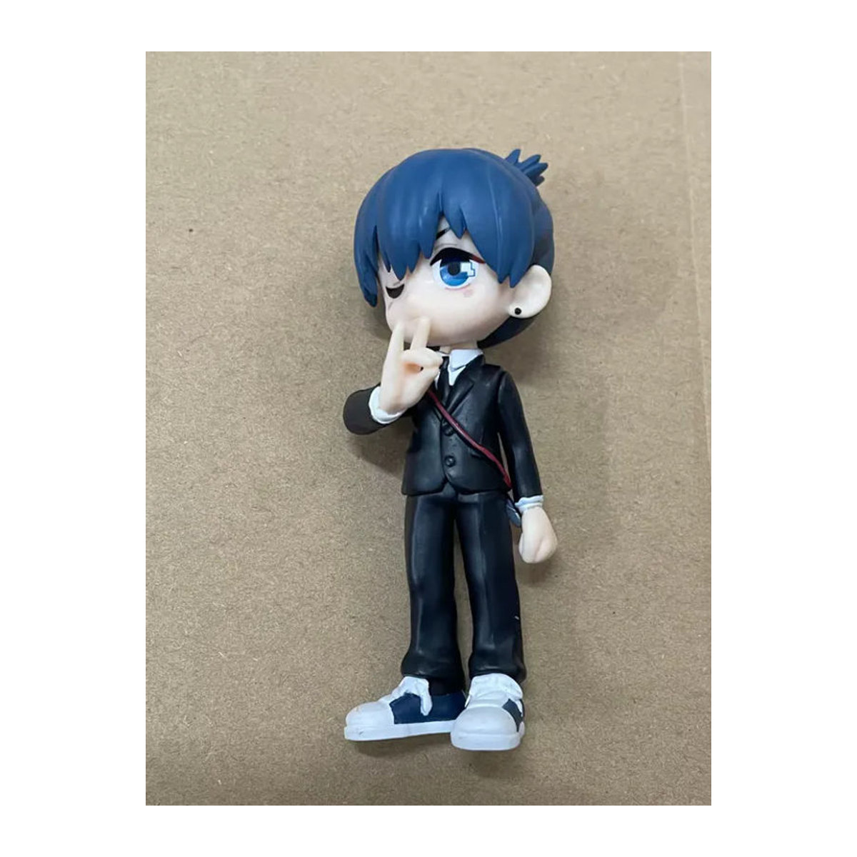 Bushiroad Palverse Chainsaw Man Aki Hayakawa Chibi Mini-Figur in Schwarz aus Kunststoff zur Desktop-Dekoration - Bild 1