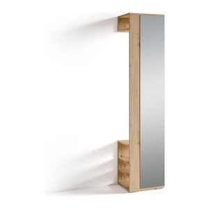 byLIVING Garderobenschrank BEN in Eiche Natur mit Drehtüren, B/T/H: 40 x 35 x 184 cm