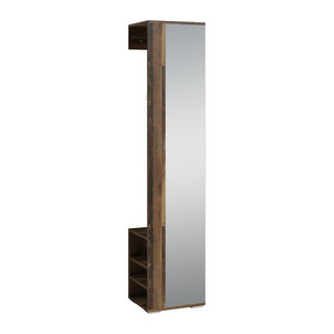 byLIVING Garderobenschrank BEN in Eiche Old Wood, Braun, B/T/H: 40 x 35 x 184 cm