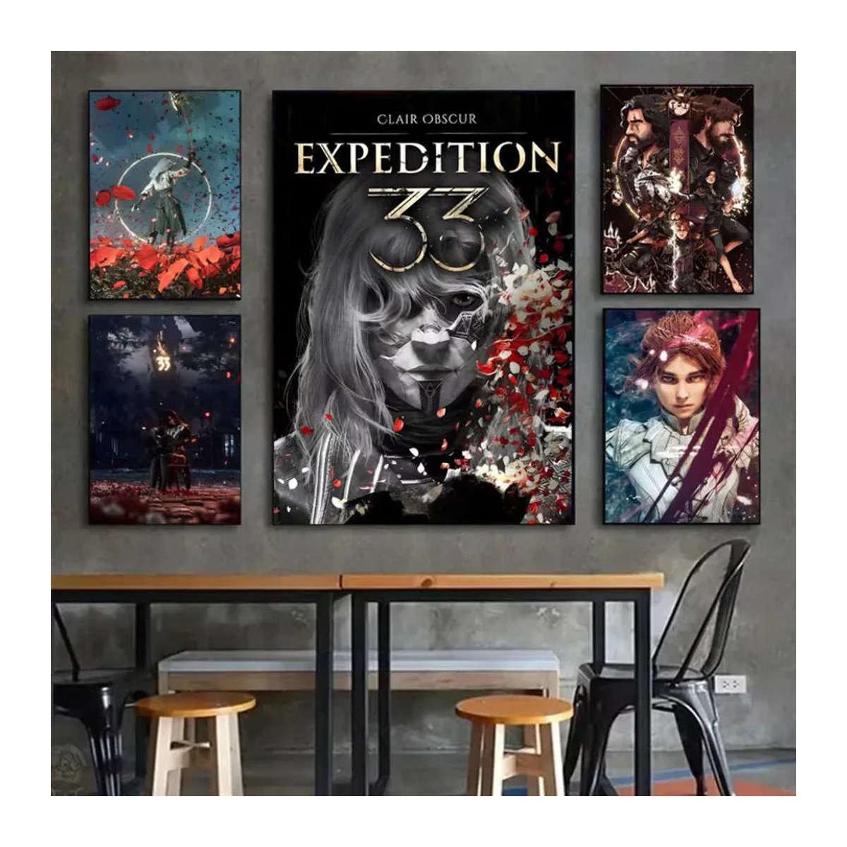 C-Clair O-Obscur Expedition 33 Dark Fantasy Poster auf Papier, mehrfarbig, Hochformat - Bild 2