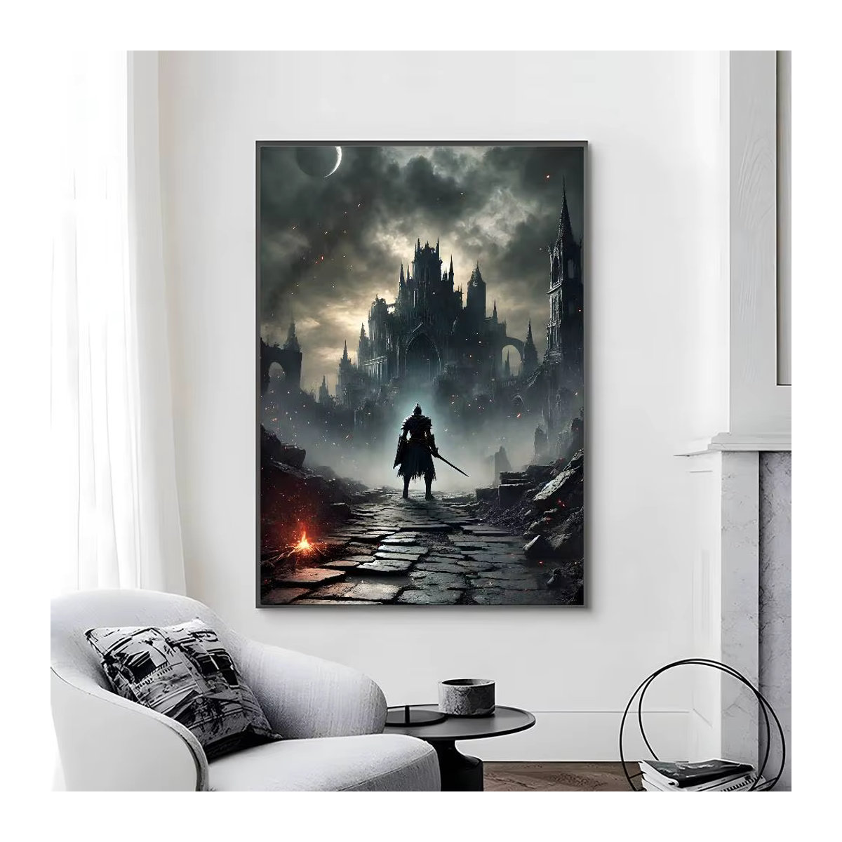 C-Classic Games Dark Souls 3 Chevalier Leinwandgemälde Multicolor, Höhe: 20 cm, Breite: 15 cm - Bild 5