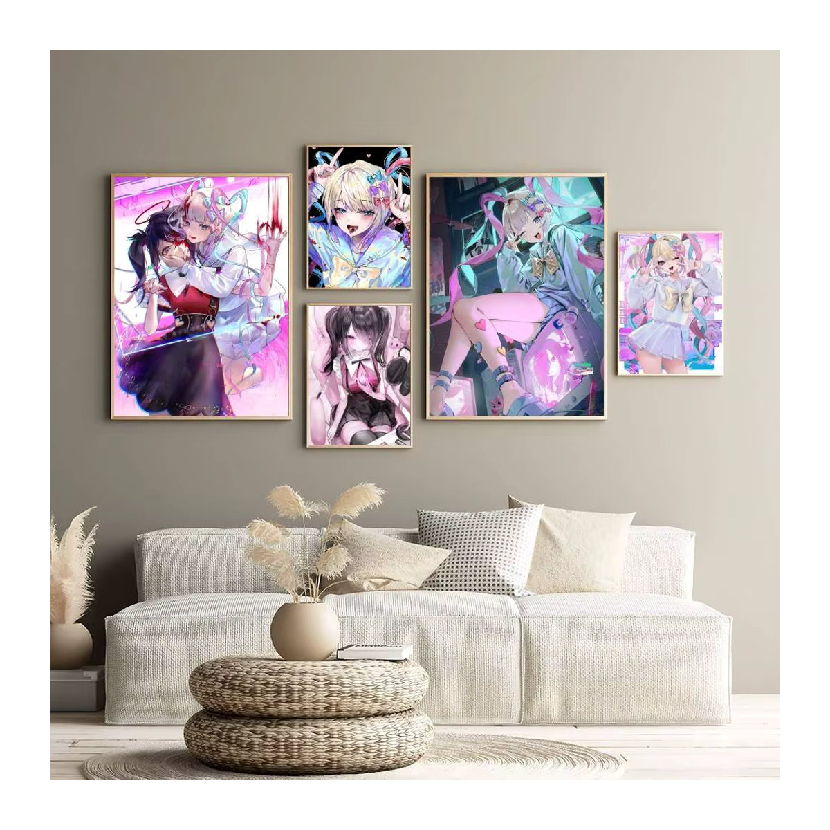 C-Needy Girl Streamer Retro Poster Wandkunst in HD Qualität für deine Kawaii Raumdekoration, B/H: 20 x 15 cm - Bild 3