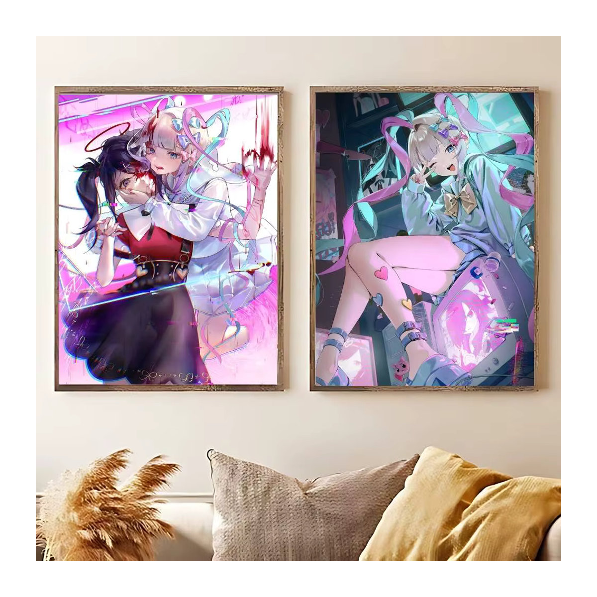 C-Needy Girl Streamer Retro Poster Wandkunst in HD Qualität für deine Kawaii Raumdekoration, B/H: 20 x 15 cm - Bild 4