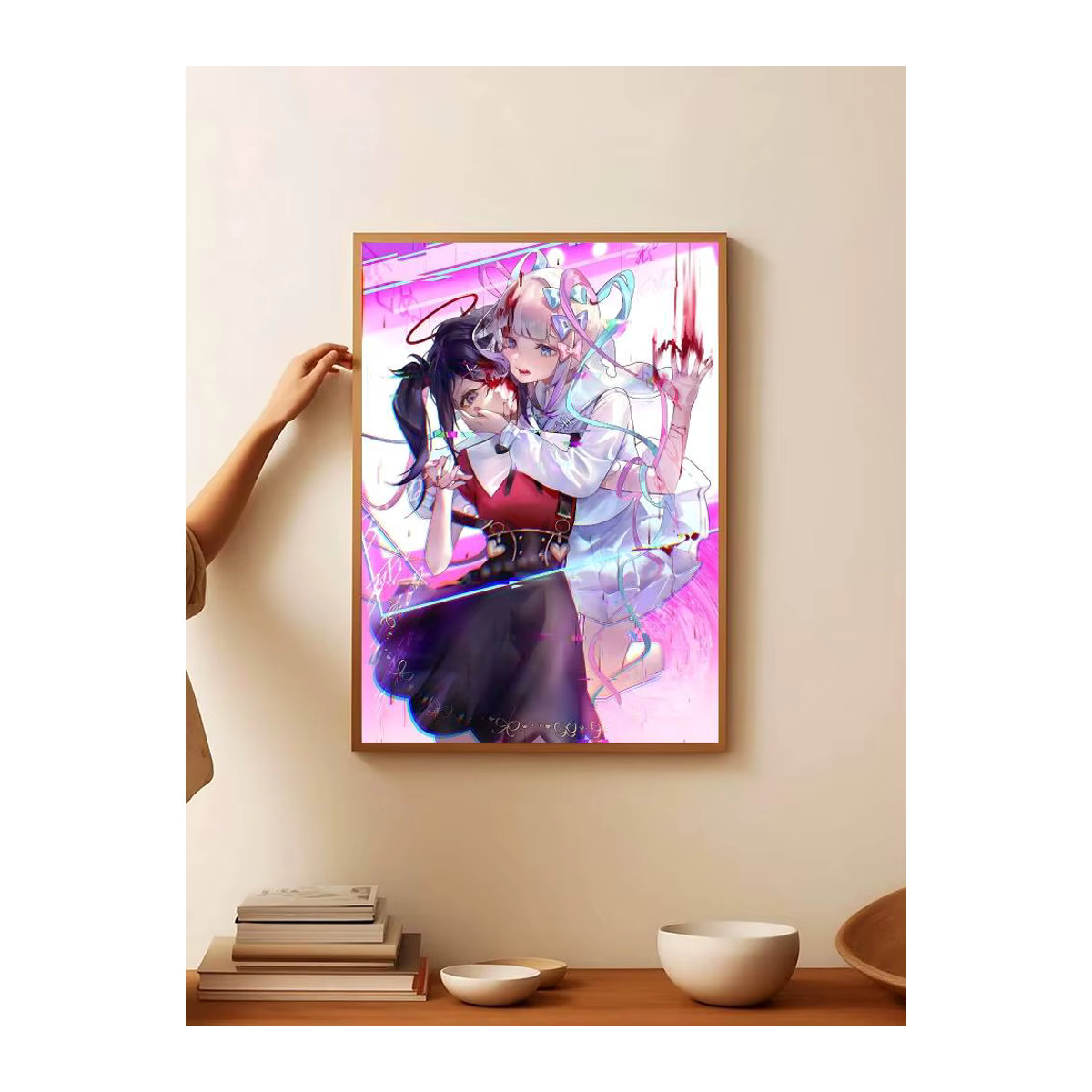 C-Needy Girl Streamer Retro Poster Wandkunst in HD Qualität für deine Kawaii Raumdekoration, B/H: 20 x 15 cm - Bild 5