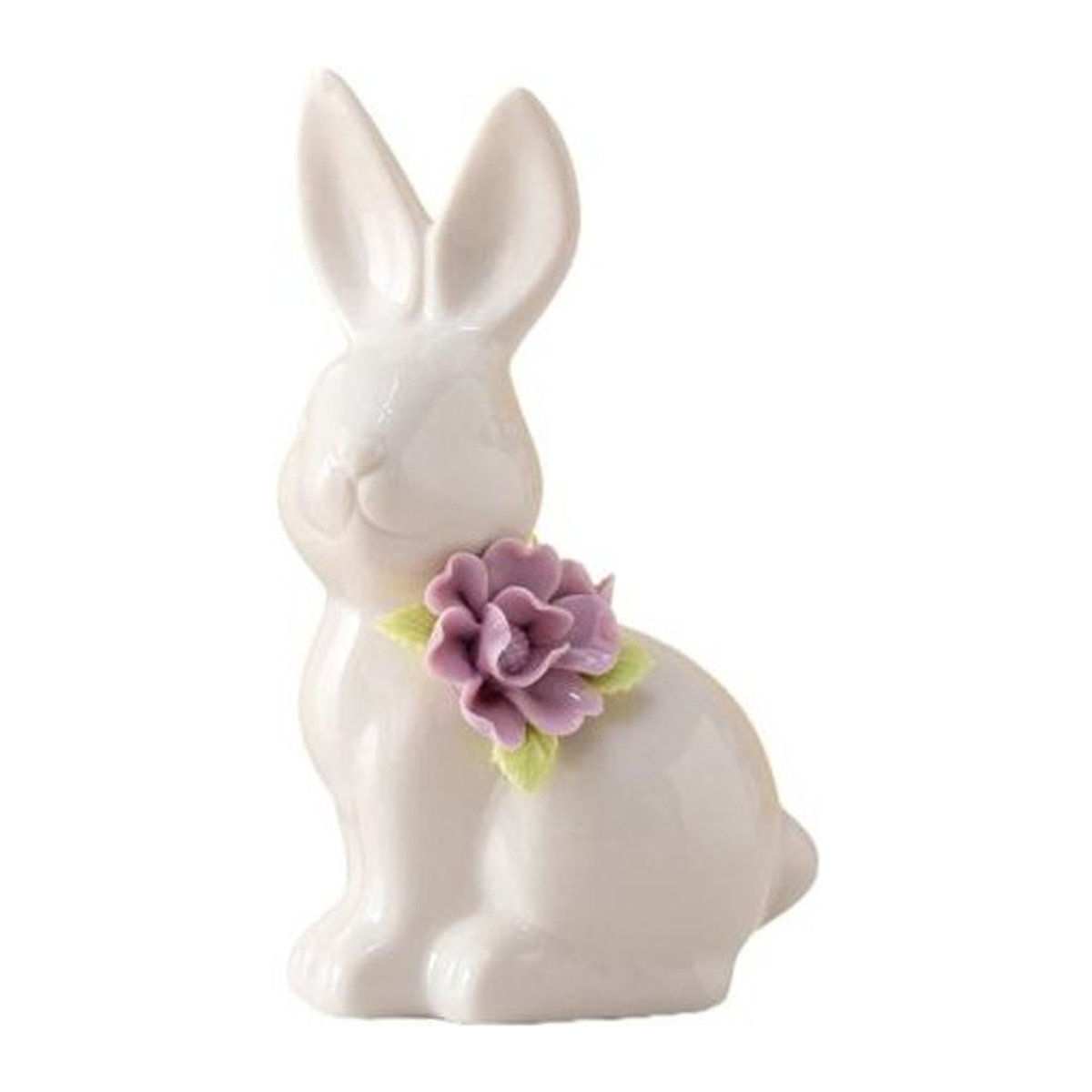 Caihezhi Oster-Keramik-Hase in Weiß als minimalistische Blumenvase und dekorative Osterfigur für Frühling und Hausdekoration - Bild 1
