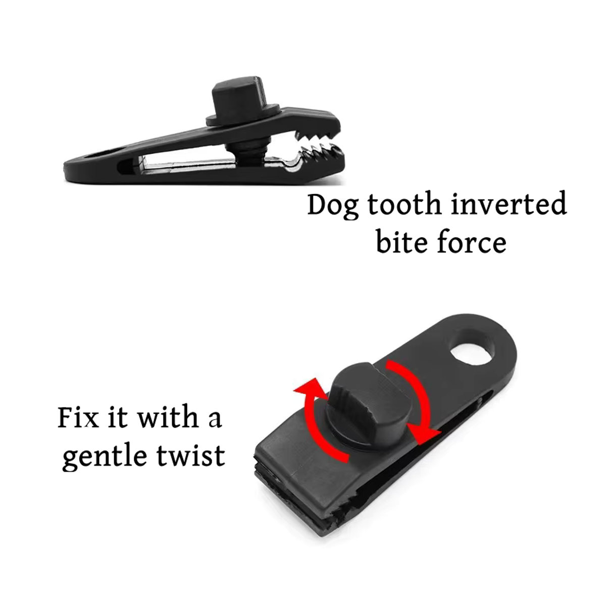 Camping Plane Clips Hochleistungs-Klemmen zur Befestigung von Zelten, Markisen und Planen für Outdoor-Anwendungen - Bild 4