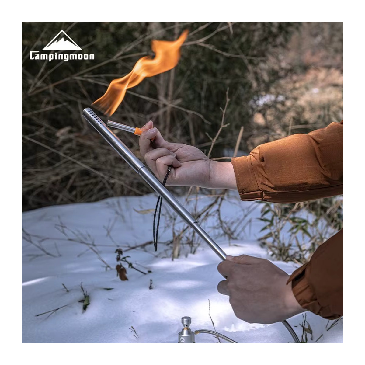 CAMPINGMOON XD-6-NE Taschenlampen-Spritzpistole aus Kohlenstoff-Edelstahl für Outdoor-Camping und Feuerherstellung - Bild 2