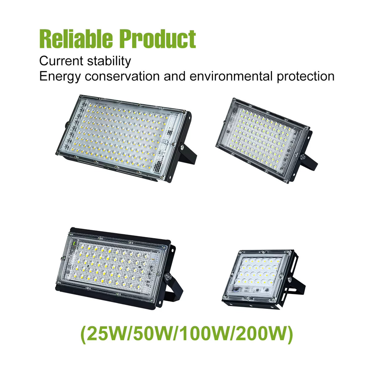 CanLing LED Außenstrahler 200W IP65 Wasserdicht Schwarz - Bild 2