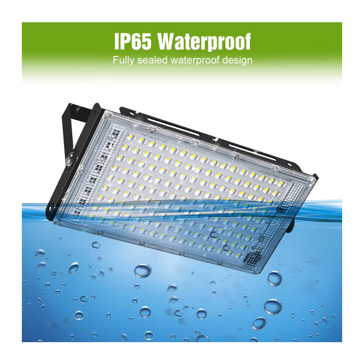 CanLing LED Außenstrahler 200W IP65 Wasserdicht Schwarz - Bild 4