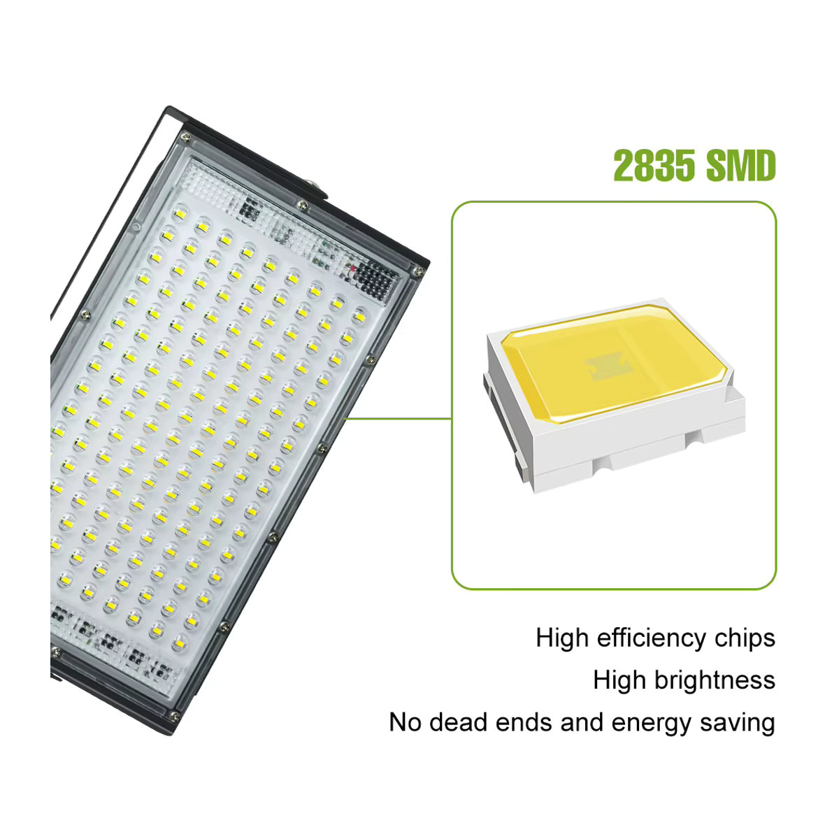 CanLing LED Außenstrahler 200W IP65 Wasserdicht Schwarz - Bild 5