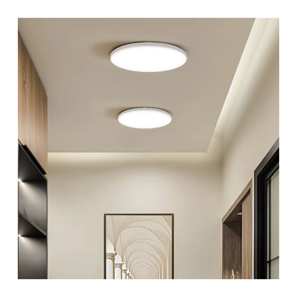 CANMEIJIA LED Deckenleuchte mit Radar Sensor IP65 Wasserdicht in Weiß, Kaltweiß, 30W - Bild 6