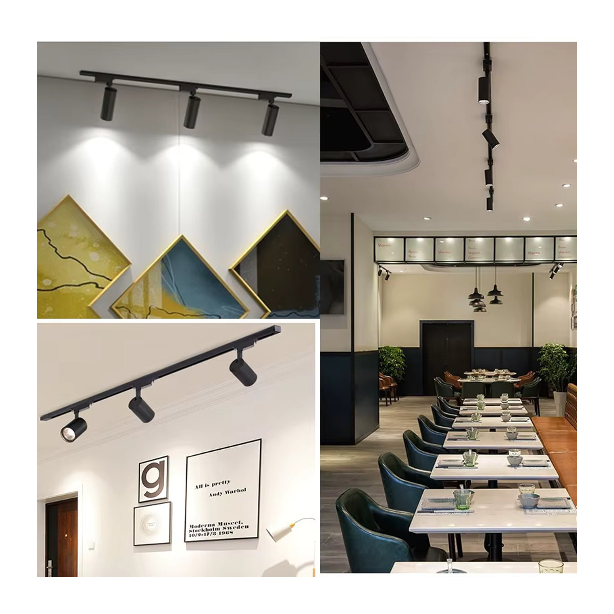 CANMEIJIA LED-Schienenstrahler-Set mit integrierter LED für Schienensysteme zur Innenbeleuchtung - Bild 4