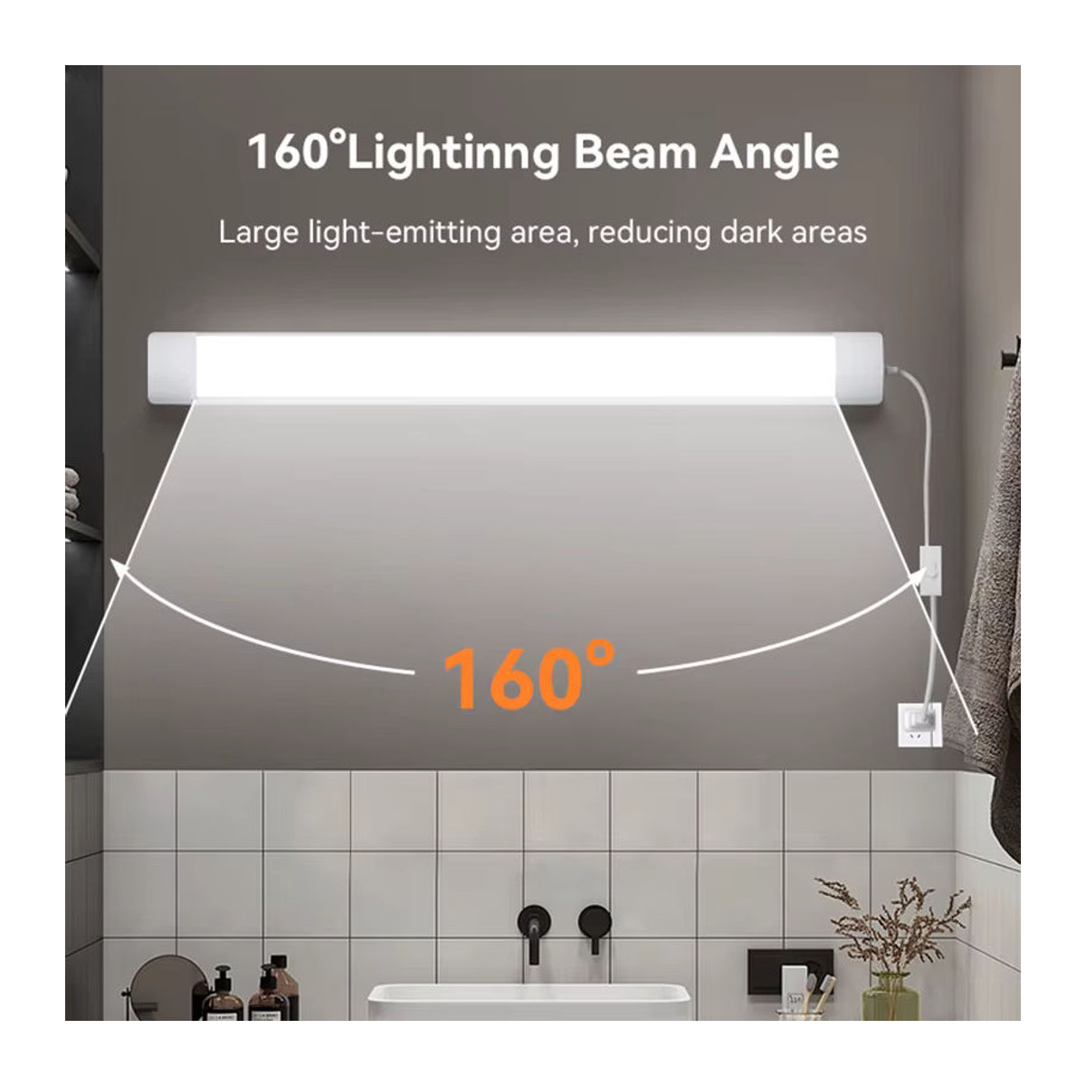 CANMEIJIA LED-Streifen Möbelbeleuchtung in Weiß, Kaltweiß, minimalistisches Design - Bild 4