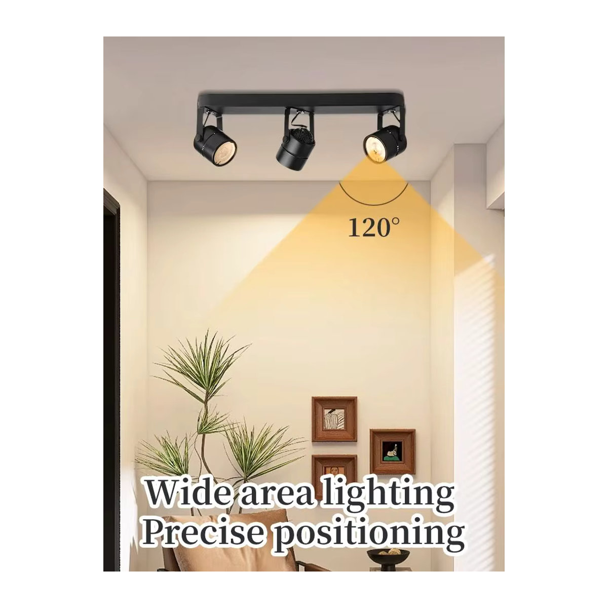CANMEIJIA Moderne LED-Deckenleuchte aus Aluminium mit GU10 Fassung für Wohnzimmer, Schlafzimmer, Flur und Küche - Bild 6