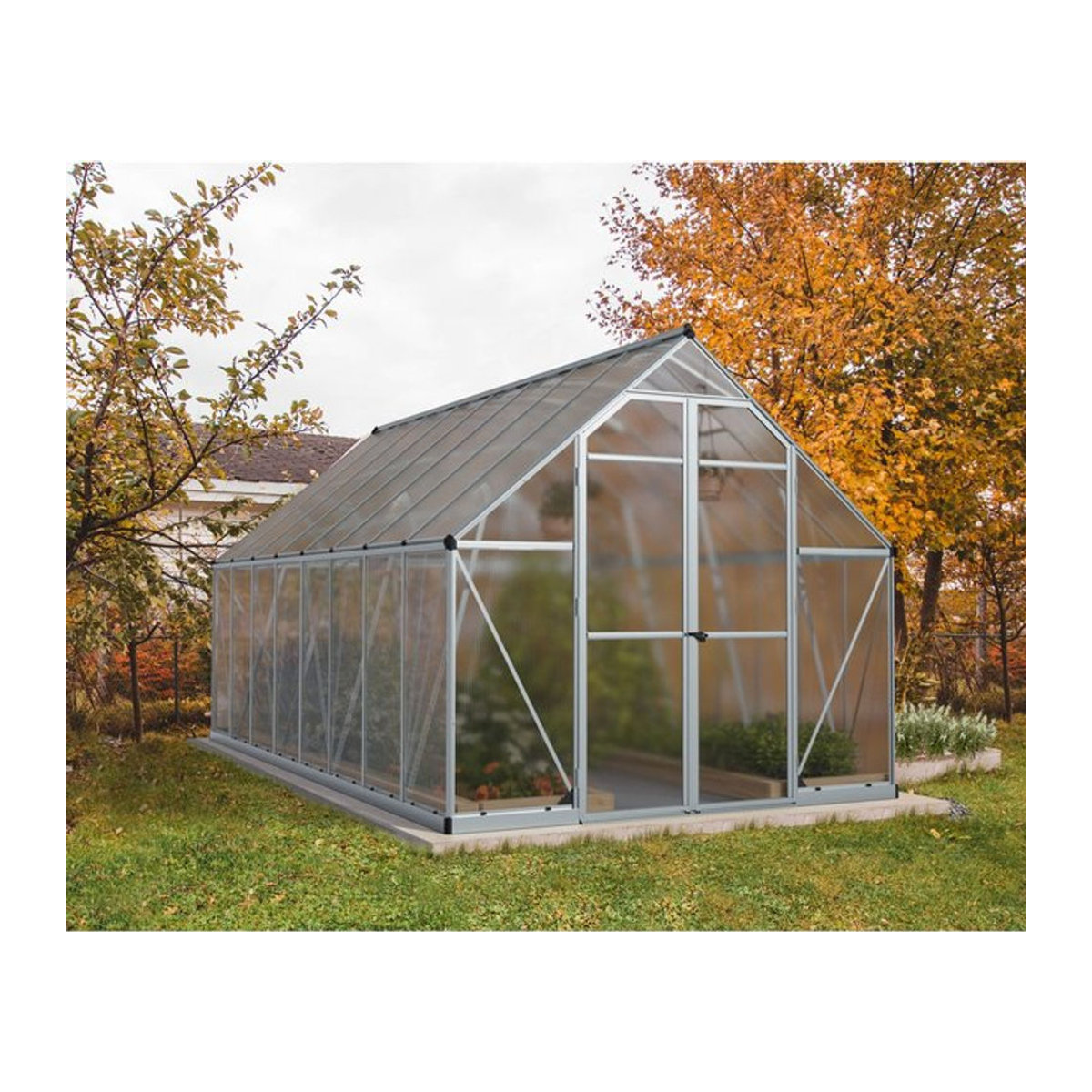 Canopia Essence Gewächshaus Silber B: 4,9 m, T: 2,5 m - Bild 1