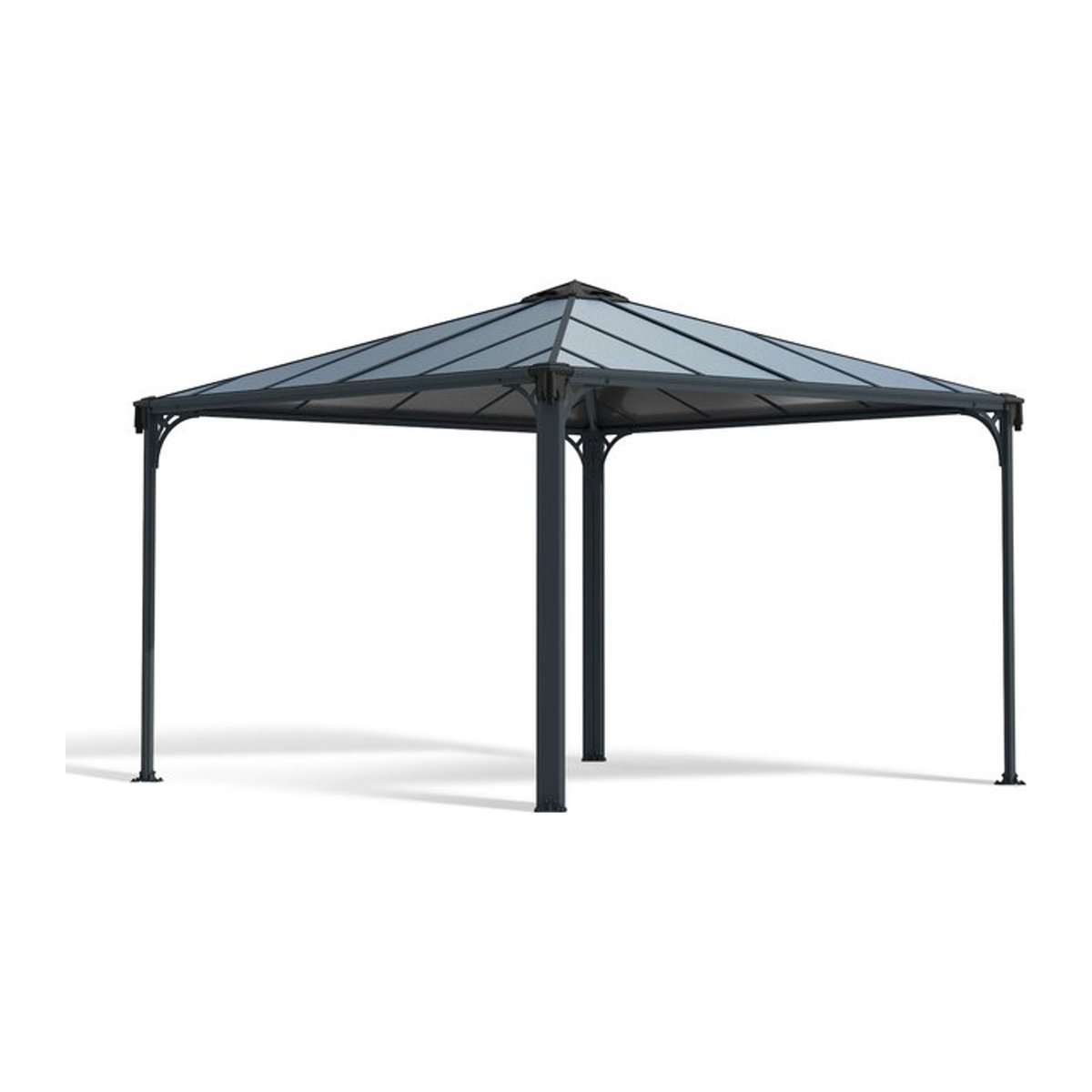 Canopia Palermo Aluminium-Pavillon Modern in Grau Anthrazit B/T: 360 x 360 cm - Bild 1