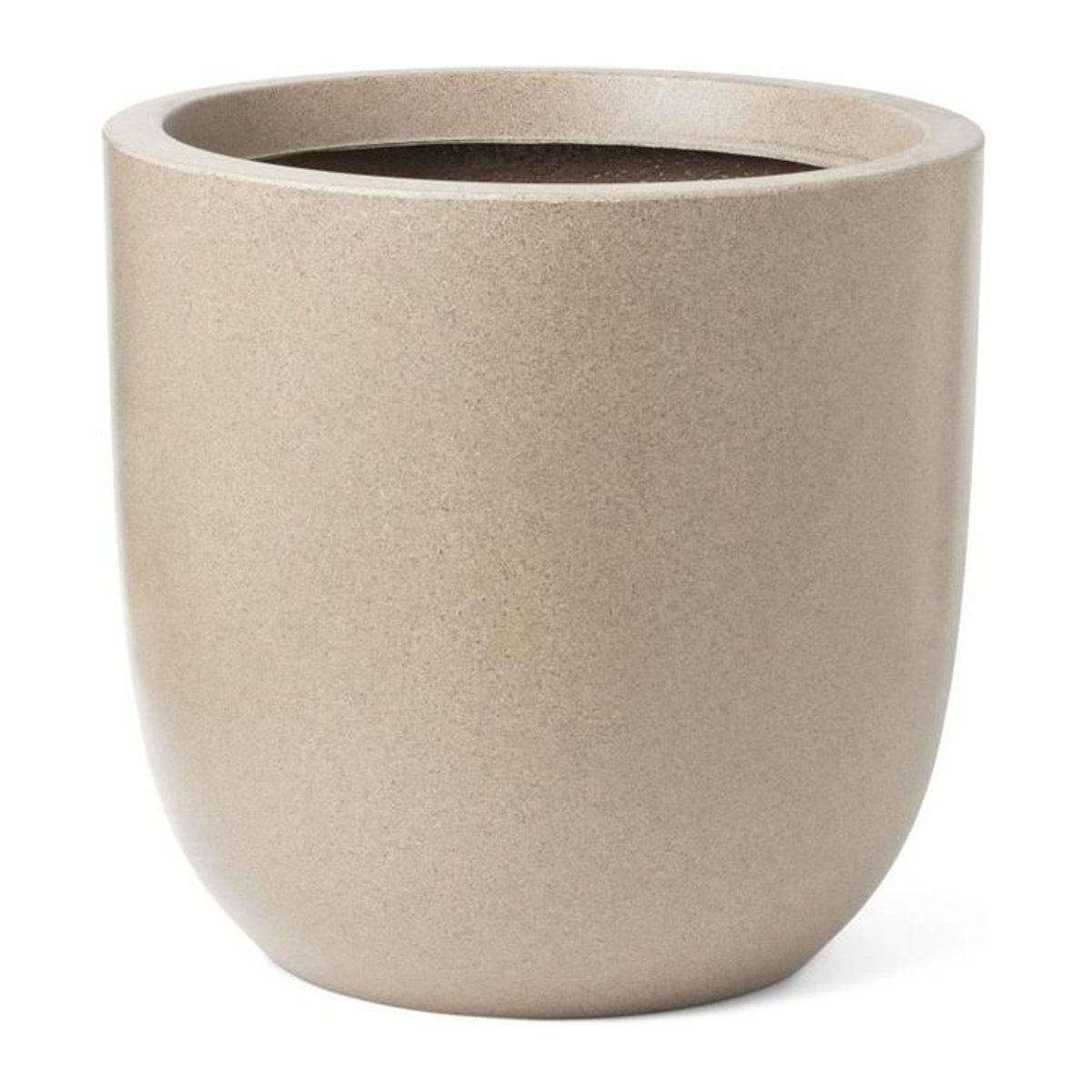CAPI EUROPE Blumentopf WASTE SMOOTH NL in Terrazzo Beige, kugelförmig, Durchmesser: 35 cm, Höhe: 34 cm - Bild 1
