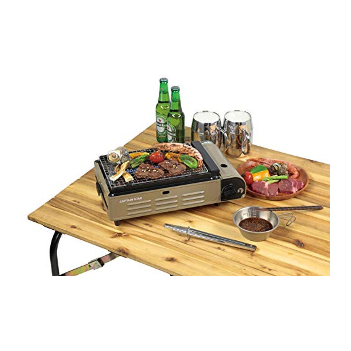 Captain Stag UF-0027 Gaskartuschenkocher und Grill - Bild 5
