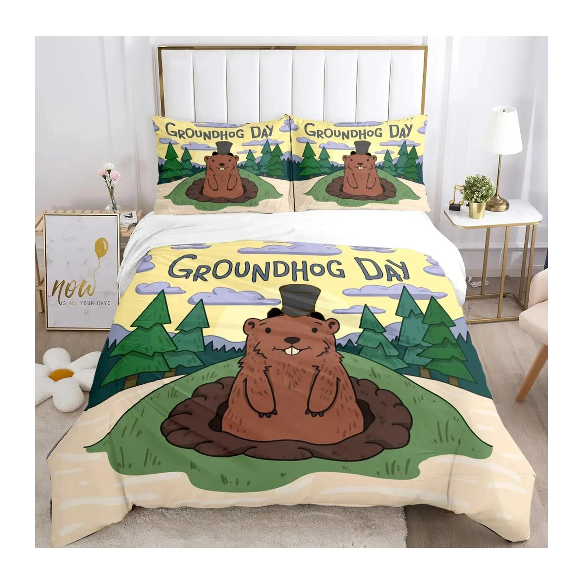 Capybara Anime Bettwäsche-Set für das Kinderzimmer mit Bettdecke und Kissenbezug, B/B: 135 x 200 cm - Bild 1