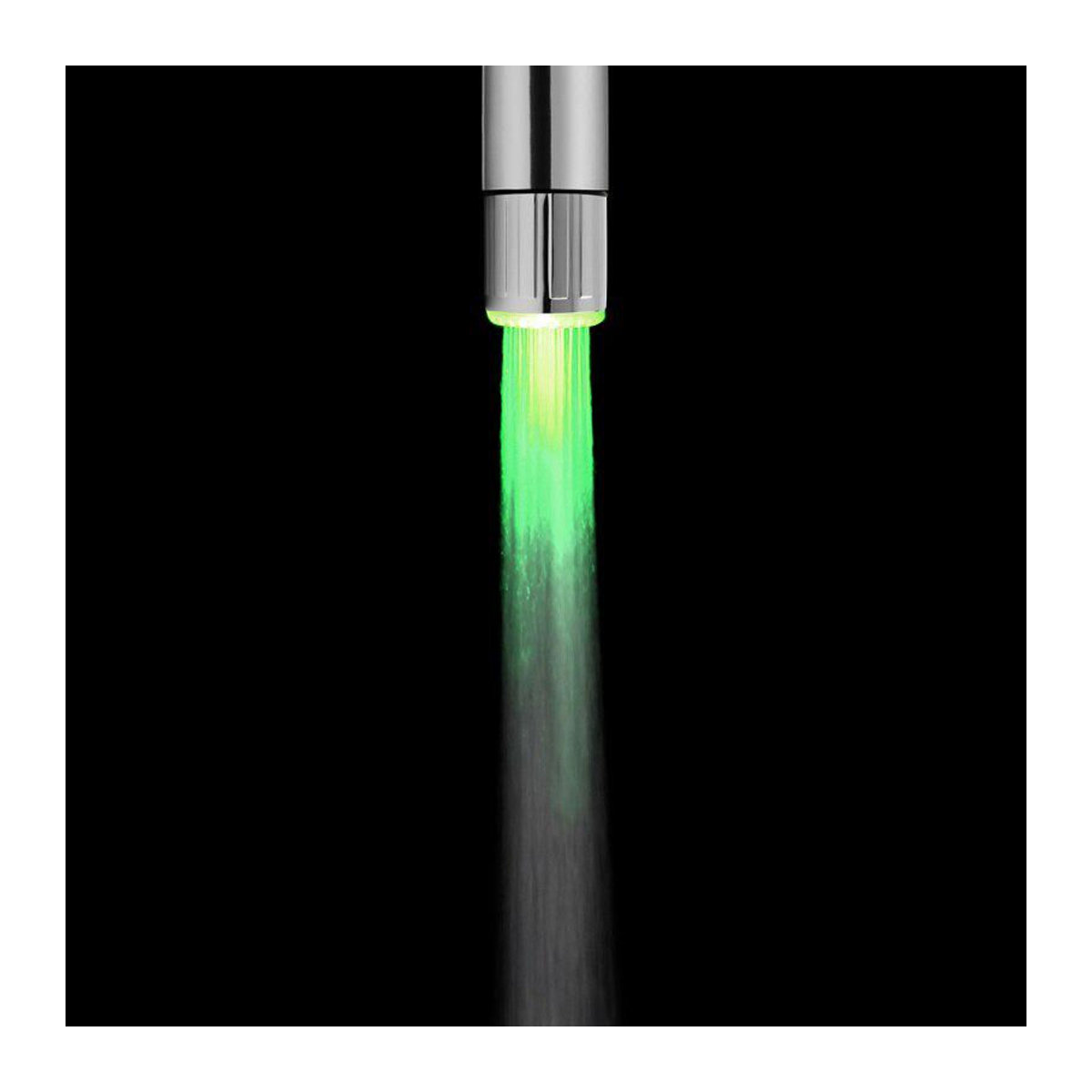 Carmar LED-Wasserhahn-Licht mit bunt wechselndem Leuchten für Küchenarmaturen in Chrom und Kunststoff - Bild 3