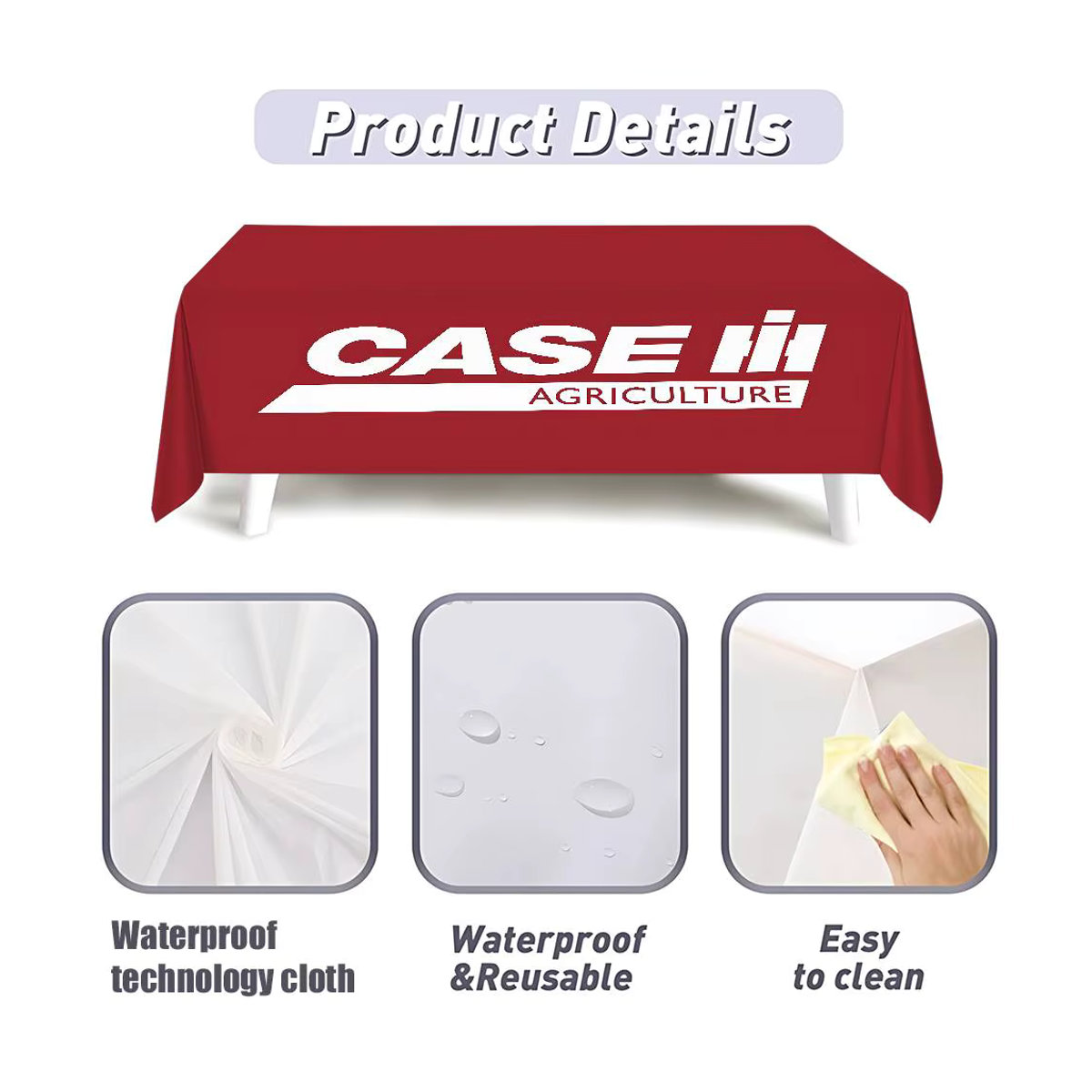 Case IH Tischdecke wasserdicht und ölbeständig für drinnen und draußen - Bild 3