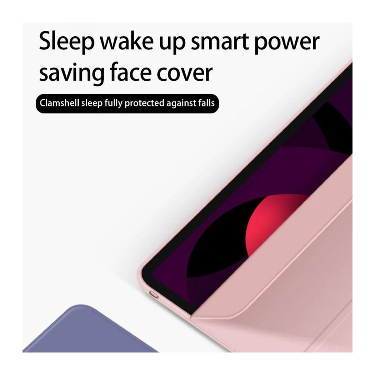 CASEPOKE Tablet Leder Hülle für Samsung Galaxy Tab S11 S10 S9 S8 S7 S6 FE Plus und Tab A11 8.7 Inch Klapphülle aus Silikon Stoßfest und Minimalistisch in Schwarz - Bild 6