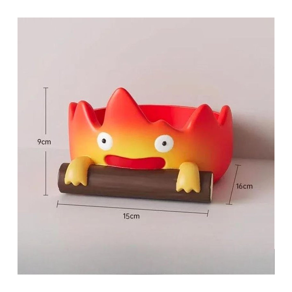 Casifa Kunstharz Tablett mit Cartoon Feuer Person Design in Mehrfarbig als kreative Dekoration und Schlüsselhalter - Bild 1