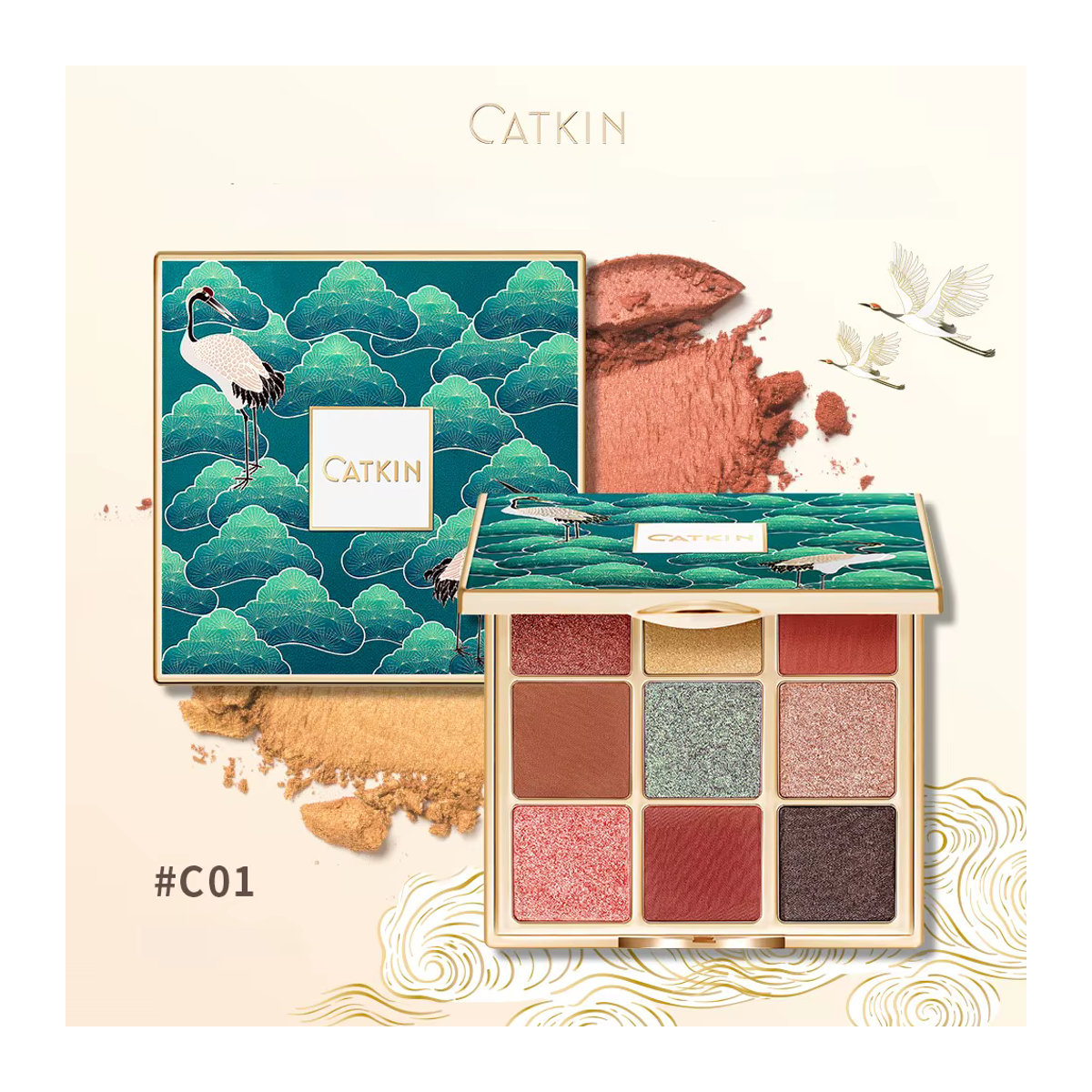 CATKIN Eternal Love Seasonal 9-Farben-Lidschatten in Mehrfarbig mit mattem, glitzerndem, schimmerndem und metallischem Finish - Bild 2