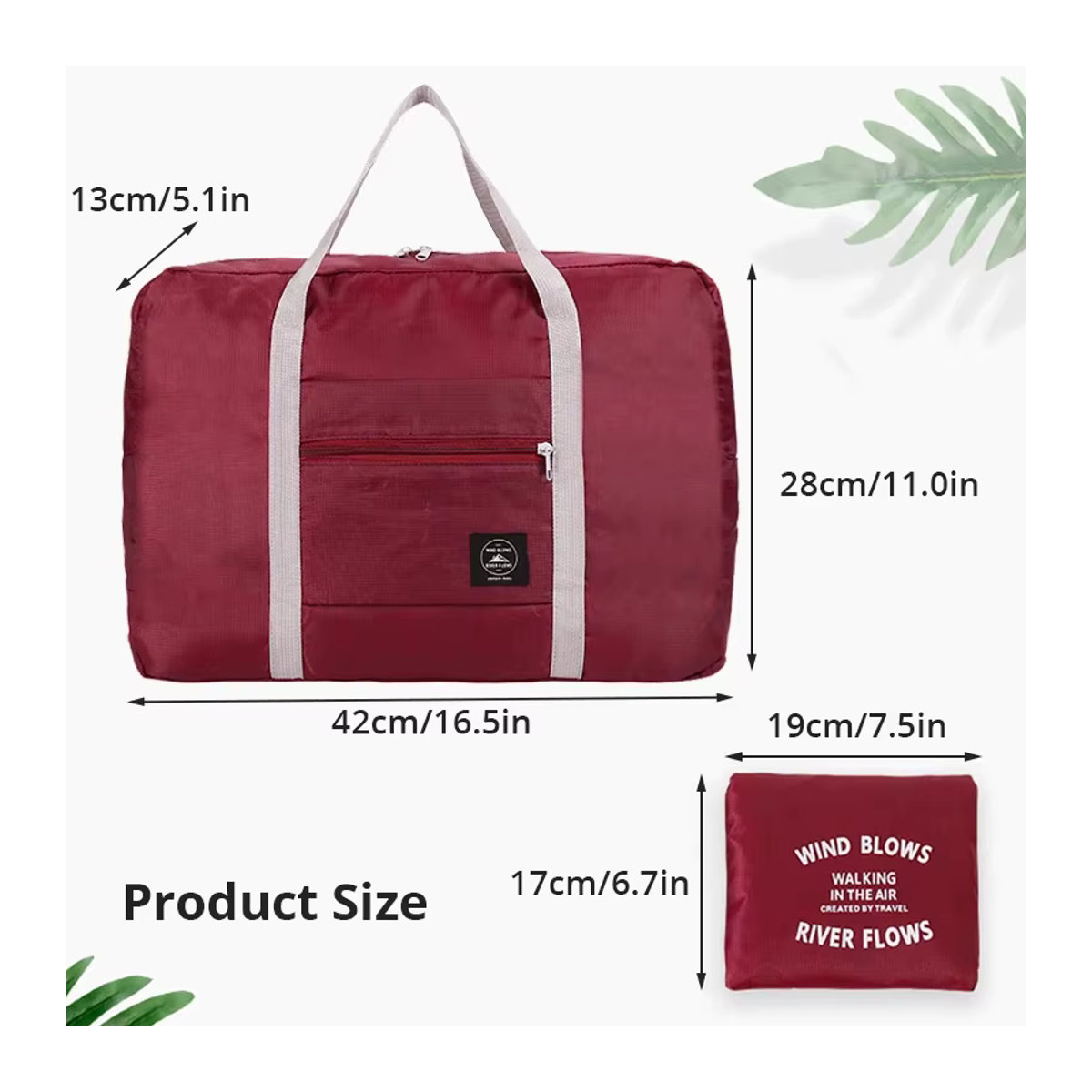 CCKANSCLE Reisetasche zum Falten für Kleidung und Gepäck in Blau oder Bunt - Bild 4