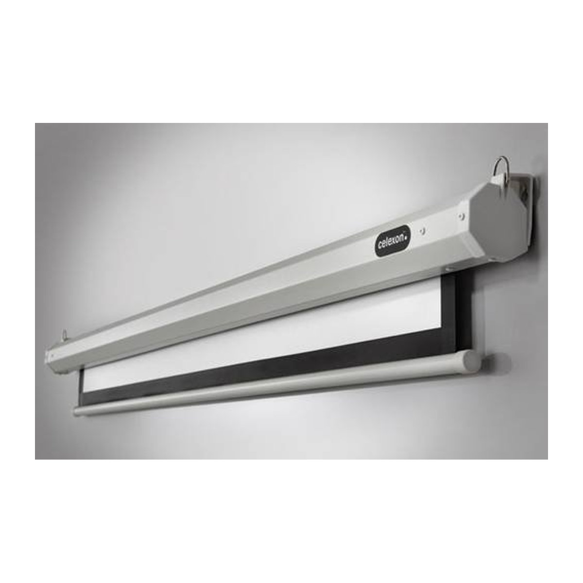 Celexon Motor Economy 1090079 Motorleinwand Weiß, B: 170 cm, H: 96 cm, Bildformat 16:9, wandmontiert - Bild 1