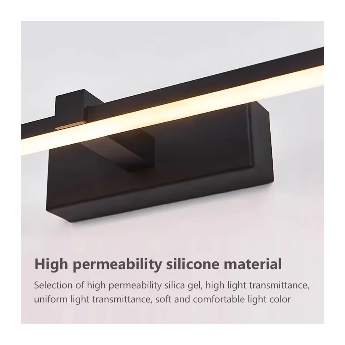 CETANT Moderne LED-Spiegel-Frontleuchte mit integriertem LED-Licht, minimalistische Wandleuchte für Badezimmer, Schlafzimmer, Wohnzimmer und Küche - Bild 3