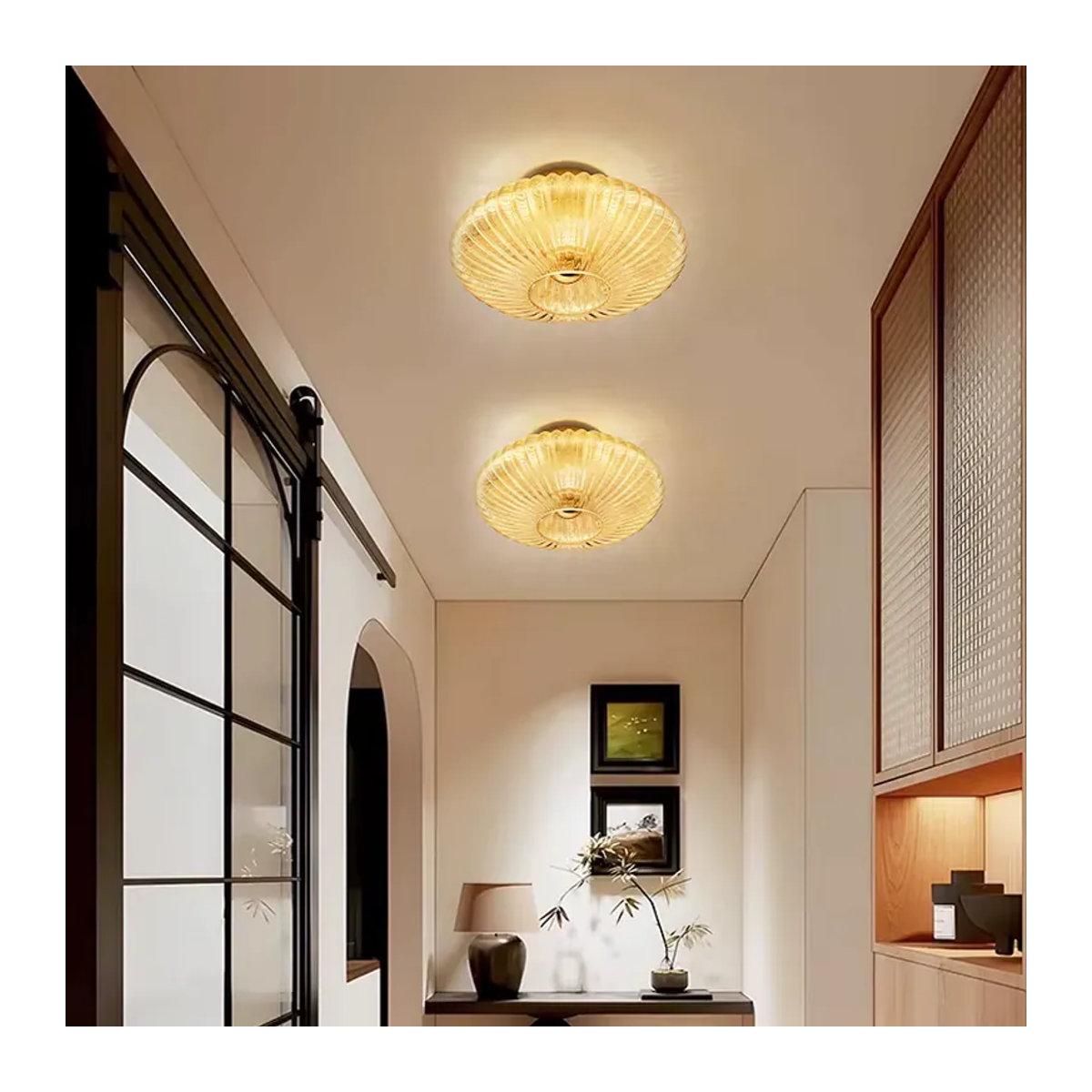 CETANT Nordic Retro Deckenlampe aus Glas für Wohnzimmer, Schlafzimmer und Flur - Bild 2