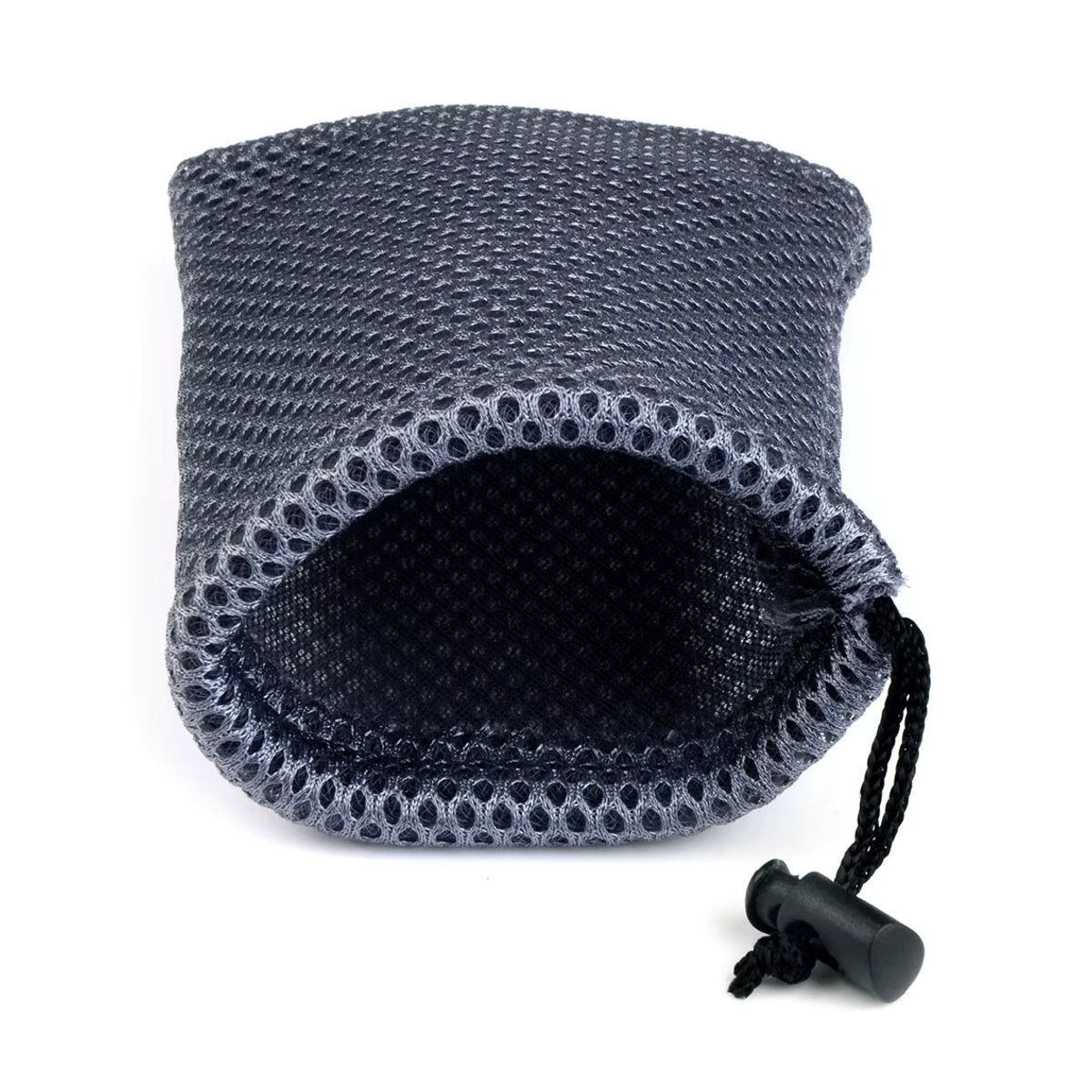 Chanfar Schmuckbeutel aus Nylon Mesh mit Kordelzug, Grau, 10er Set, B: 9 cm, H: 13,5 cm - Bild 3