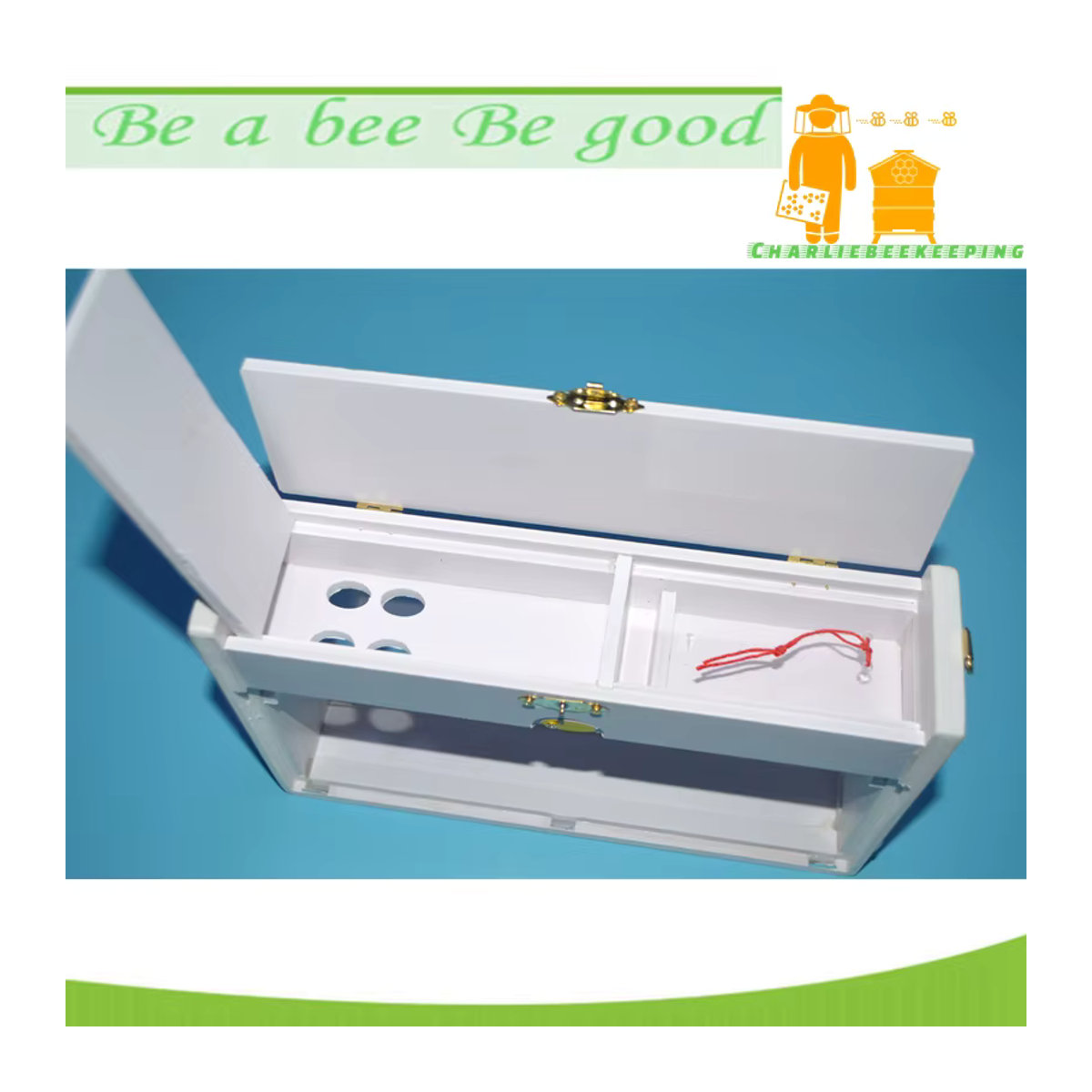 Charliebeekeeping Transparente Nuc Mini Paarungsbox zur Beobachtung von Bienenpaaren - Bild 3