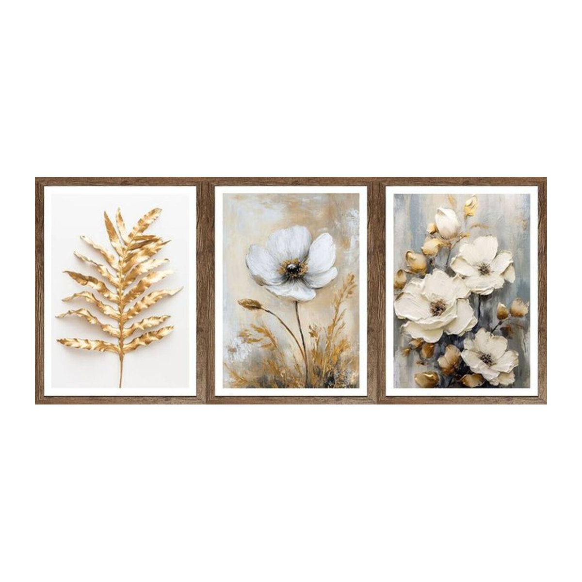 Cheb Gerahmtes Bild Floral Modern Mehrfarbig B: 30 cm, H: 40 cm - Bild 1