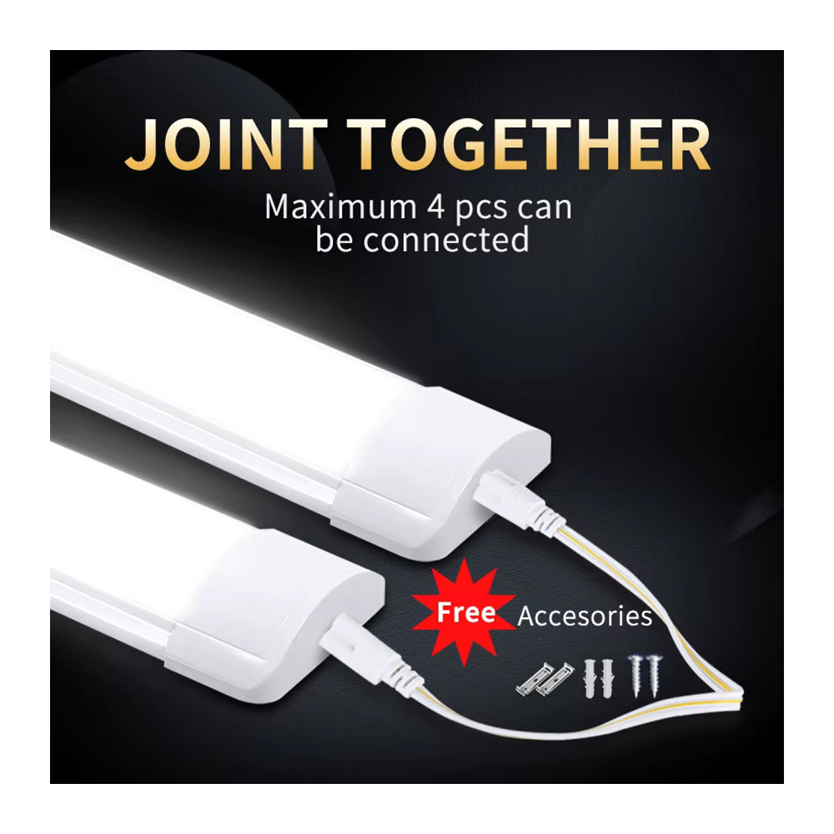 CHENBEN LED Unterbauleuchte T5 LED-Rohr für Küche und Schrank in Kaltweiß mit US-Stecker - Bild 4