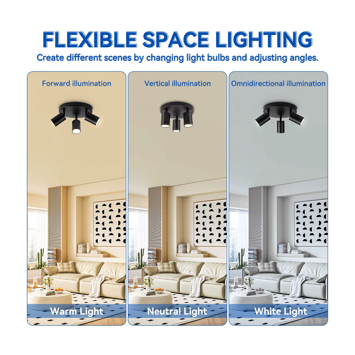 CHENBEN Modern LED Spot Lampe Kronleuchter für Schlafzimmer und Flur mit GU10 Fassung - Bild 3