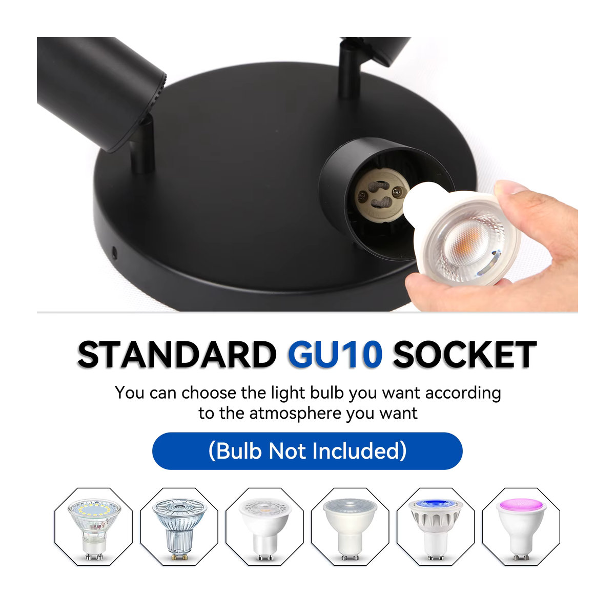 CHENBEN Modern LED Spot Lampe Kronleuchter für Schlafzimmer und Flur mit GU10 Fassung - Bild 4