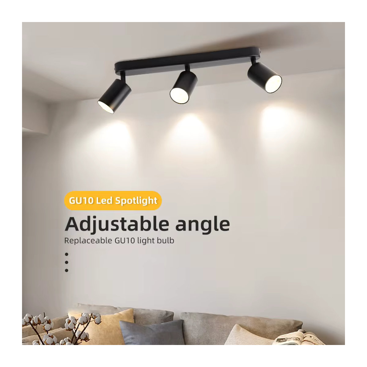 CHENBEN Modern LED-Spot-Licht mit GU10-Birne für Deckenleuchten und Kronleuchter - Bild 2