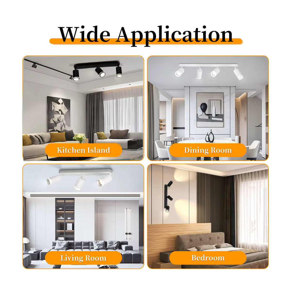 CHENBEN Modern LED-Spot-Licht mit GU10-Birne für Deckenleuchten und Kronleuchter - Bild 5
