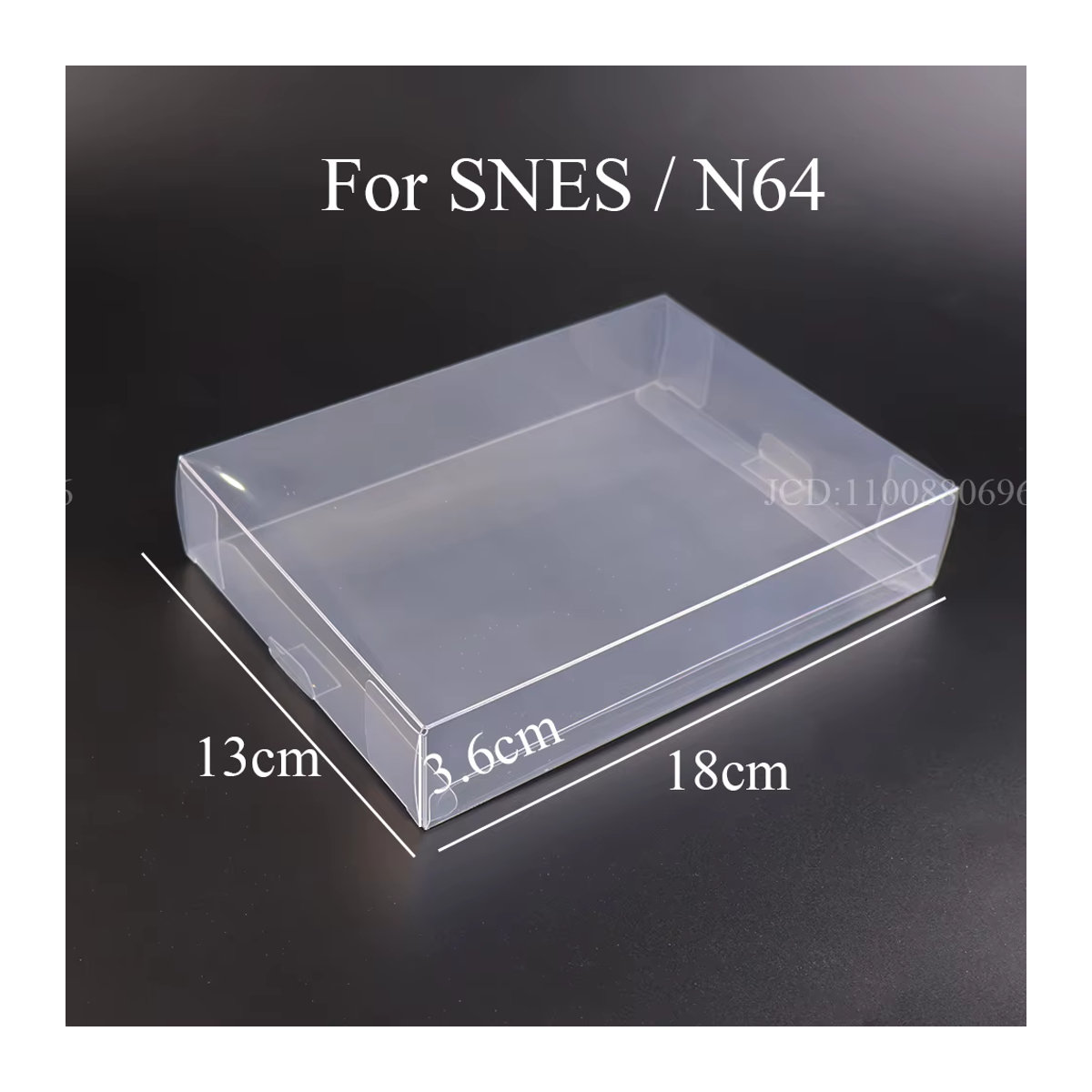 ChengHaoRan 5er Set transparente Kunststoff Spielpatronen-Schutzboxen aus PET für N64, NES, SNES, GB, GBA, GBC, NGPC, Switch und PS2/3/4 - Bild 3